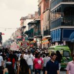 La Mercè Festival - People Walking on Paved Road
