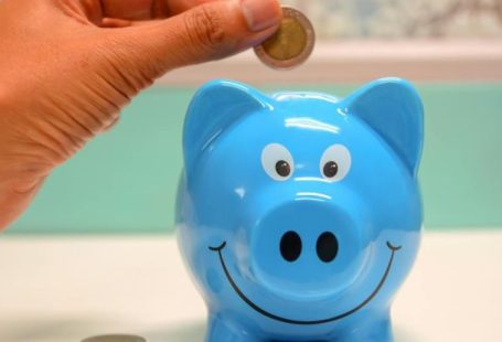 Save Money - Person Putting Coin in a Piggy Bank