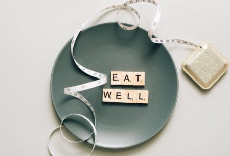 Eat Well - Scrabble Tiles on a Plate