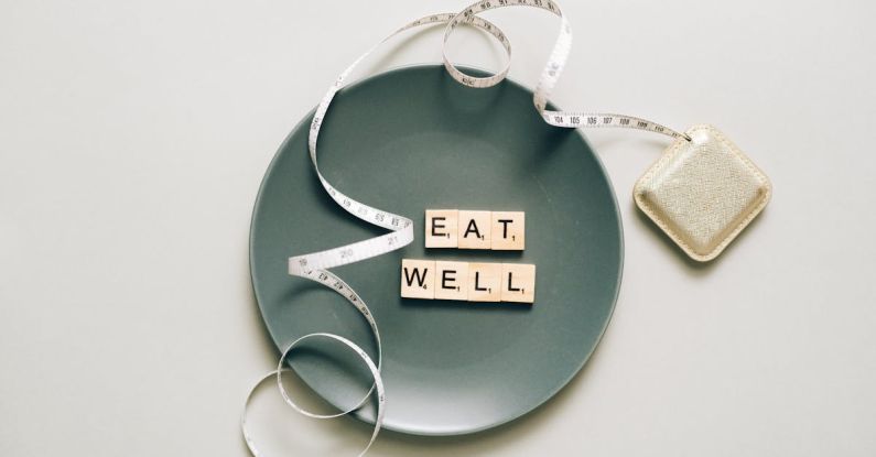 Eat Well - Scrabble Tiles on a Plate