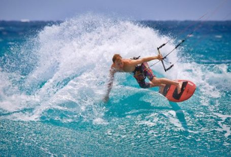 Water Sports - Man Kite Surfing