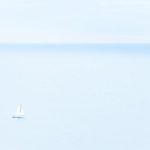 Costa Brava - White Sailboat